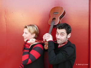 les-tit-nassels-meme-pas-peur Axl et Sophie des Tits' Nassels préparent la tournée Même pas peur du CD Même pas mal. R. Bobiglione