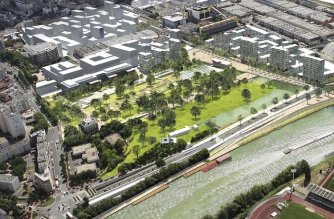 Modélisation du futur éco-quartier de 100 hectares des Docks de Saint-Ouen