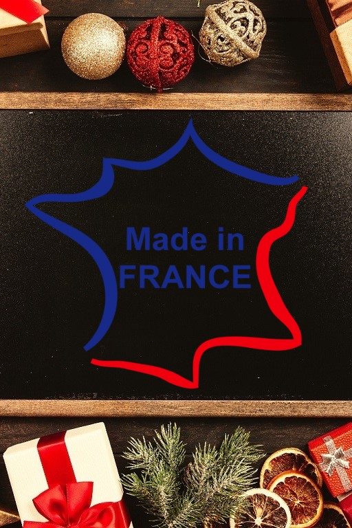 cadeaux de Noël avec des labels made in France