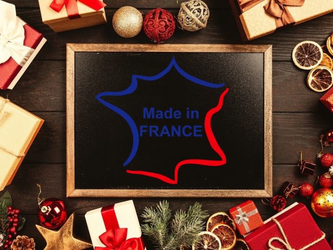 cadeaux de Noël avec des labels made in France