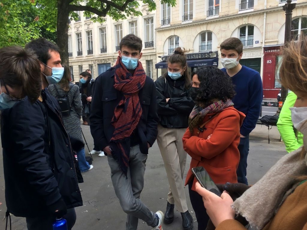 Manon Aubry rencontre les jeunes militants du climat