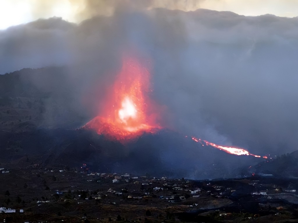 Cumbre vieja éruption gaz toxiques