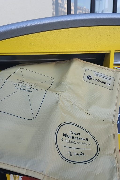 la poste hipli enveloppe réutilisable