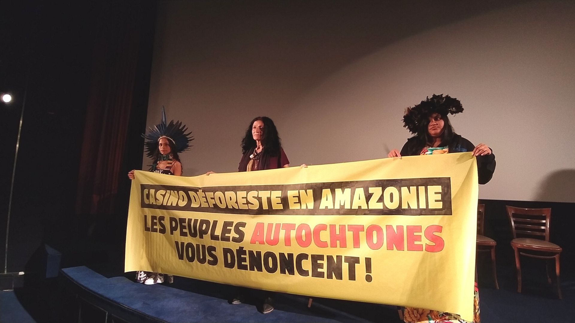Représentantes autochtones Amazonie contre Casino