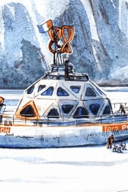La fondation Tara océan prévoit d'envoyer une station polaire scientifique en Arctique à l'horizon 2025. // PHOTO : Louison Wary, Tara océan.