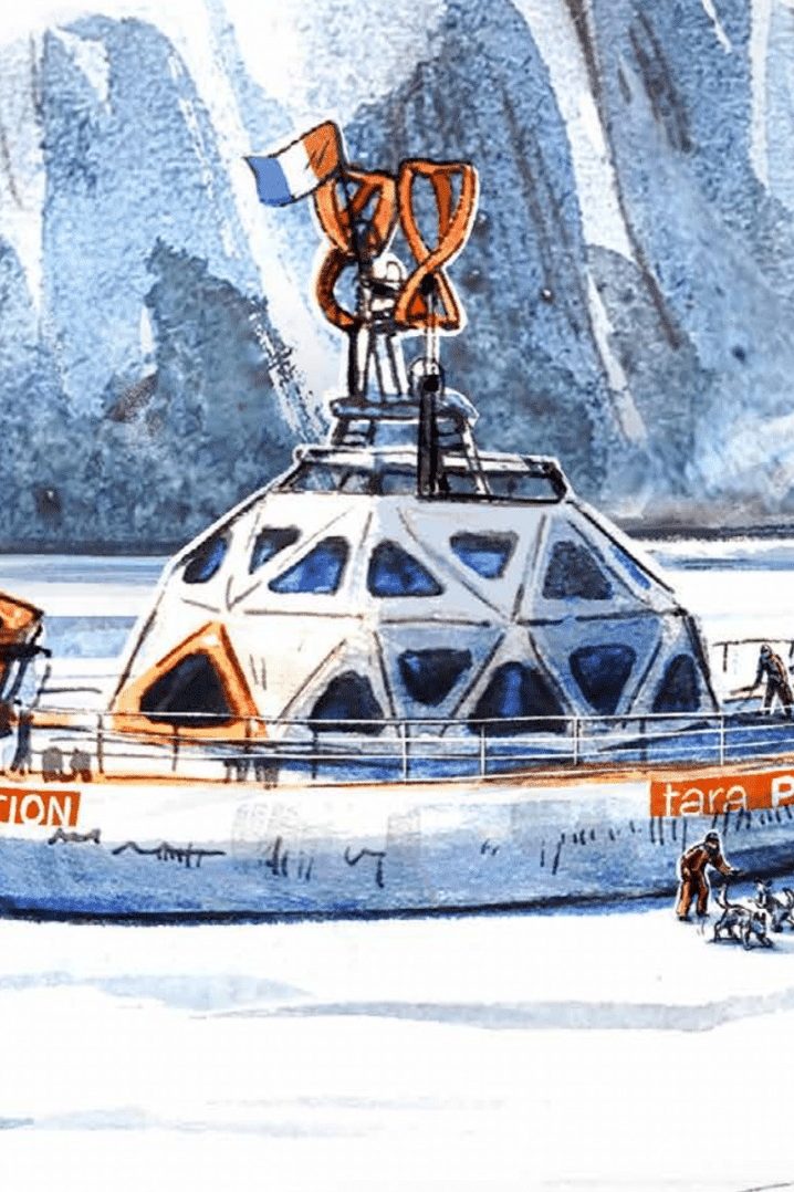 La fondation Tara océan prévoit d'envoyer une station polaire scientifique en Arctique à l'horizon 2025. // PHOTO : Louison Wary, Tara océan.