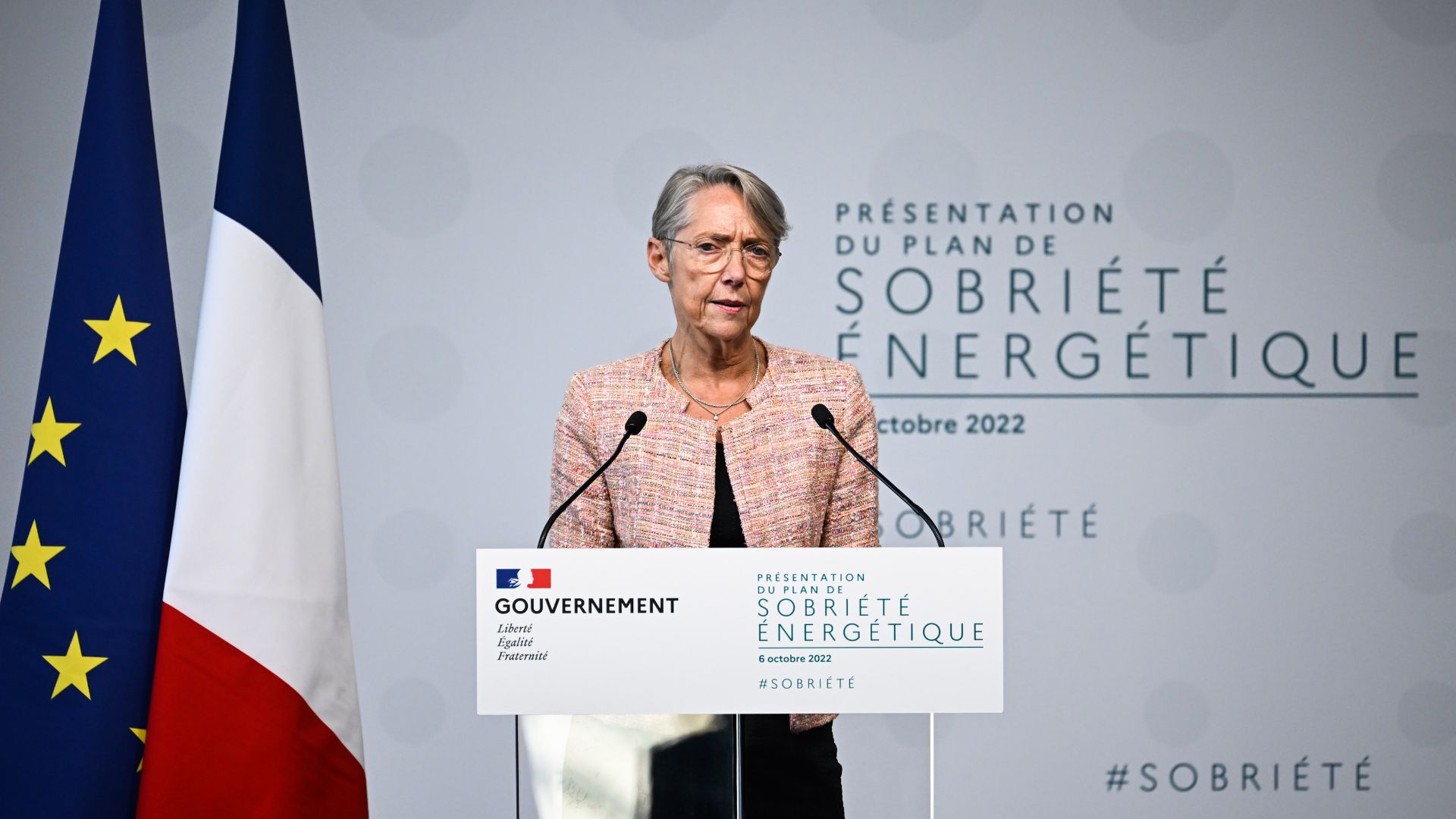 Plan de sobriété gouvernement Elisabeth Borne