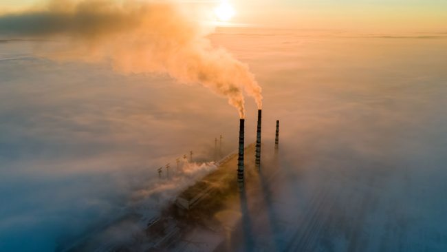 Emissions de gaz à effet de serre usine