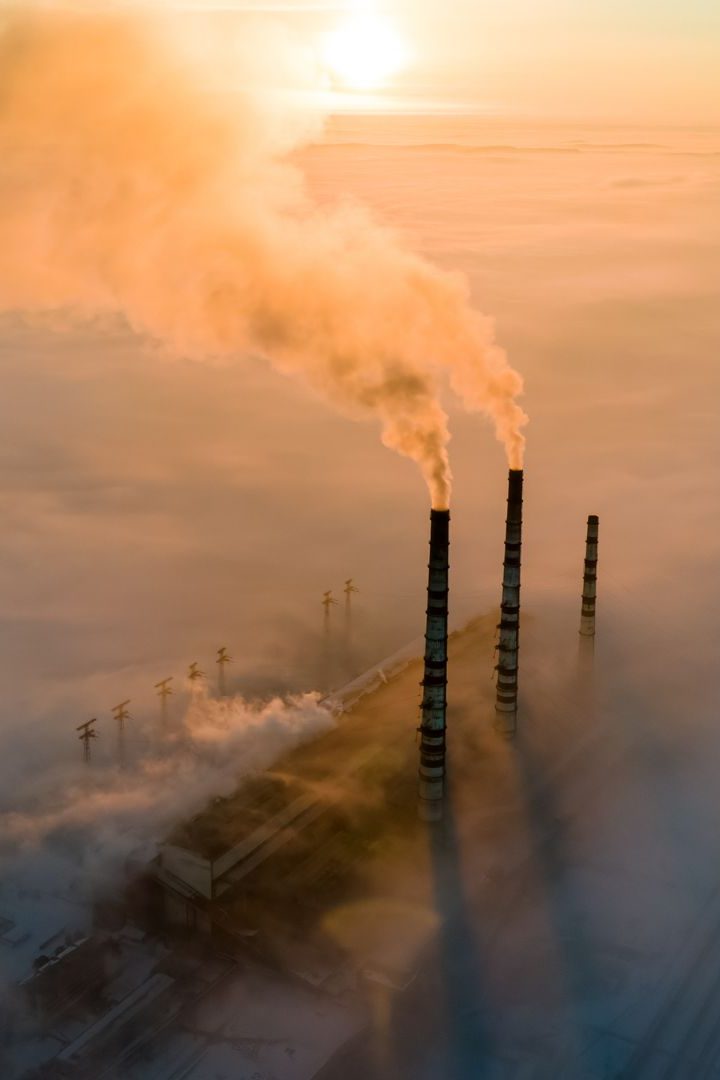 Emissions de gaz à effet de serre usine