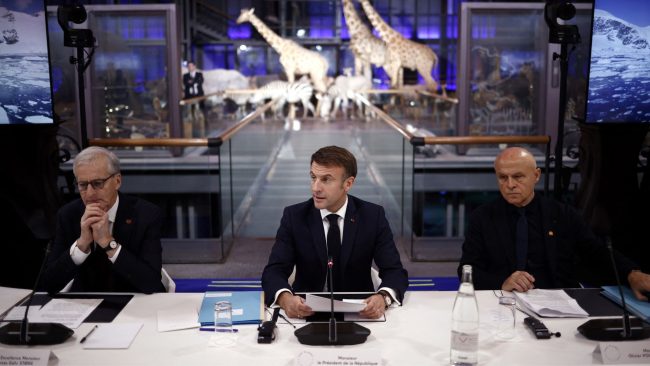One planet polar summit Emmanuel Macron
