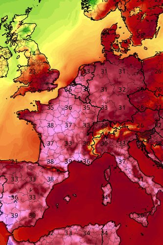 Mardi 1 juillet, les températures ont frôlé les 40 degrés en France. //Photo : TropicalTidbeats.com