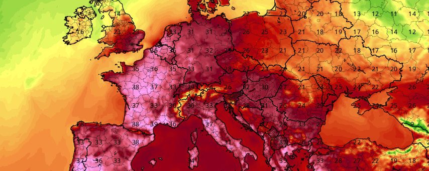 Mardi 1 juillet, les températures ont frôlé les 40 degrés en France. //Photo : TropicalTidbeats.com