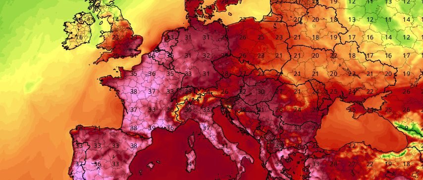 Mardi 1 juillet, les températures ont frôlé les 40 degrés en France. //Photo : TropicalTidbeats.com